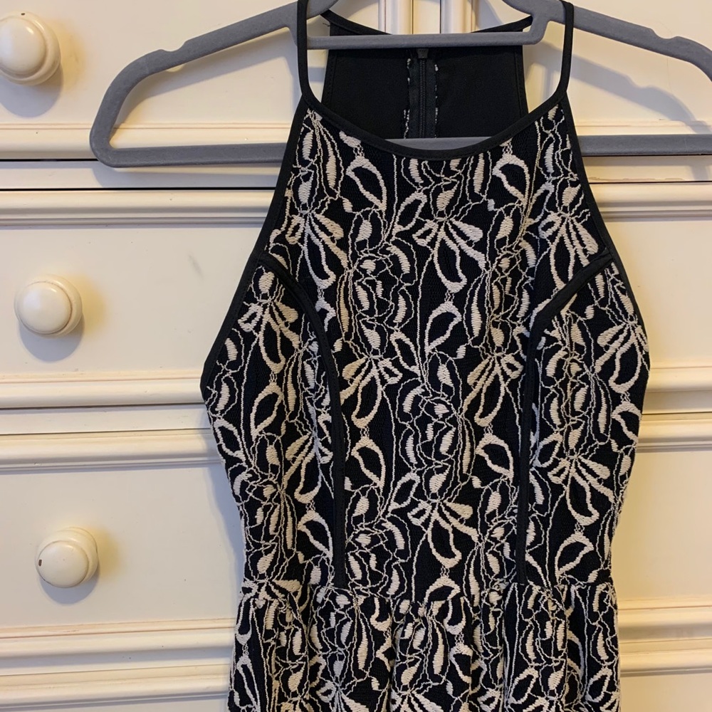 Black, A-Line cocktail dress